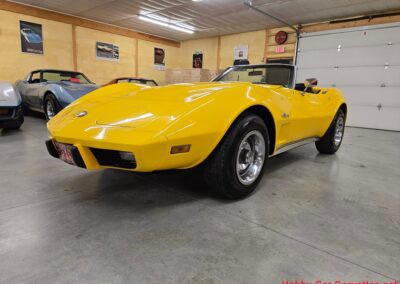 1975 Bright Yellow Corvette Convertible Four Speed For Sale