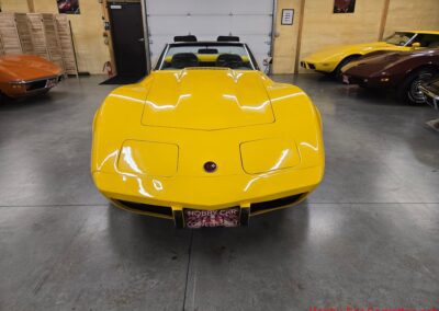 1975 Bright Yellow Corvette Convertible Four Speed For Sale