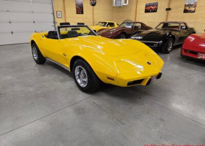 1975 Bright Yellow Corvette Convertible Four Speed For Sale