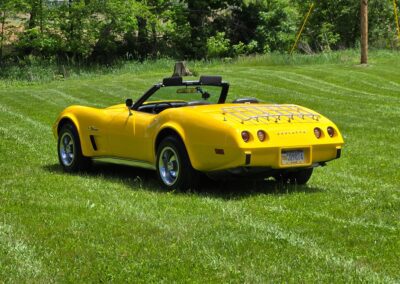 1975 Bright Yellow Corvette Convertible Four Speed For Sale