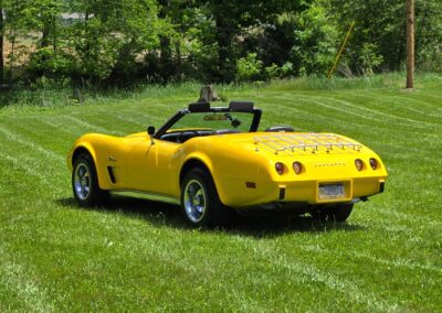 1975 Bright Yellow Corvette Convertible Four Speed For Sale