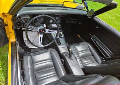 1975 Bright Yellow Corvette Convertible Four Speed For Sale