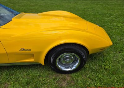 1975 Bright Yellow Corvette Convertible Four Speed For Sale