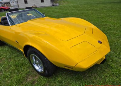1975 Bright Yellow Corvette Convertible Four Speed For Sale