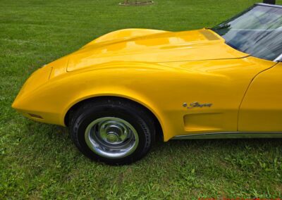 1975 Bright Yellow Corvette Convertible Four Speed For Sale