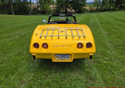 1975 Bright Yellow Corvette Convertible Four Speed For Sale