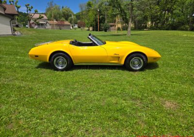 1975 Bright Yellow Corvette Convertible Four Speed For Sale