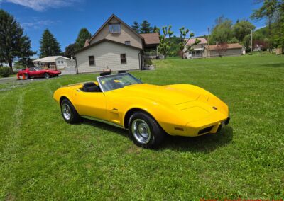 1975 Bright Yellow Corvette Convertible Four Speed For Sale