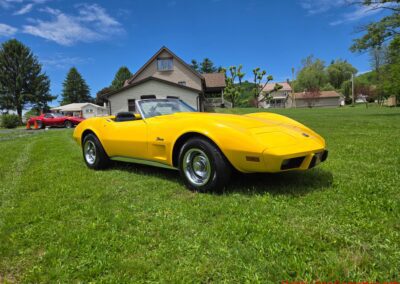 1975 Bright Yellow Corvette Convertible Four Speed For Sale