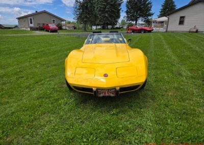 1975 Bright Yellow Corvette Convertible Four Speed For Sale