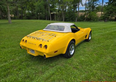 1975 Bright Yellow Corvette Convertible Four Speed For Sale