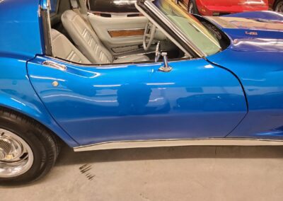 1976 Bright Blue Corvette Stingray T Top For Sale