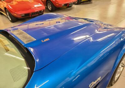 1976 Bright Blue Corvette Stingray T Top For Sale