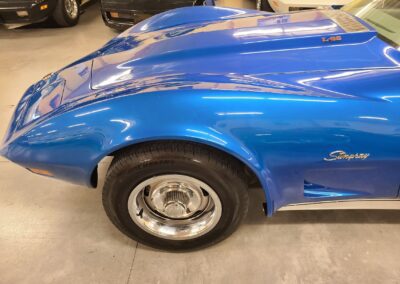 1976 Bright Blue Corvette Stingray T Top For Sale