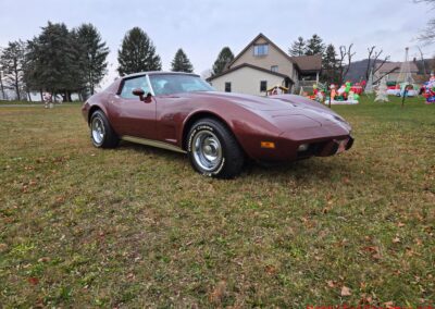1976 Dark Red Corvette T Top Stingray For Sale