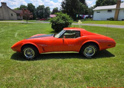 1976 Orange Corvette Stingray 4spd For Sale