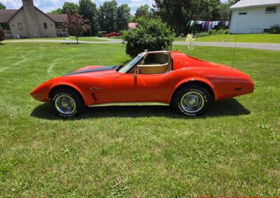 1976 Orange Corvette Stingray 4spd For Sale