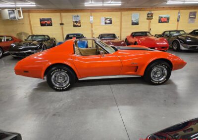 1976 Orange Corvette Stingray 4spd For Sale