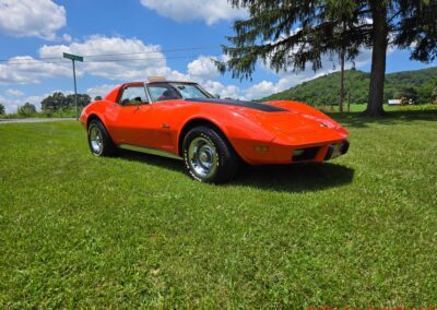 1976 Orange Corvette Stingray 4spd For Sale