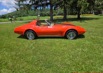 1976 Orange Corvette Stingray 4spd For Sale