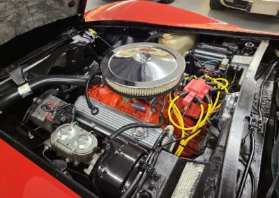 1976 Red Corvette Stingray L82 Black Interior For Sale