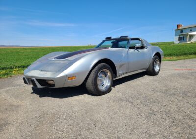 1976 Silver Corvette Black Interior Stingray For Sale