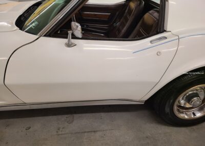 1976 White Corvette Brown Interior For Sale