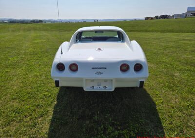 1976 White L82 Corvette Stingray Green And White Interior For Sale