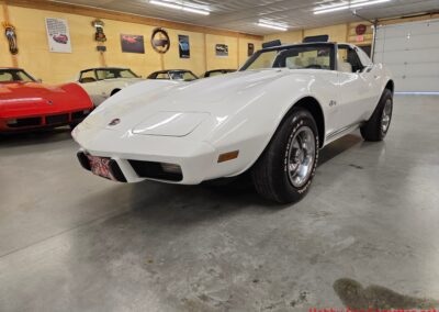 1976 White L82 Corvette Stingray Green And White Interior For Sale