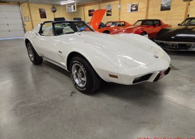 1976 White L82 Corvette Stingray Green And White Interior For Sale