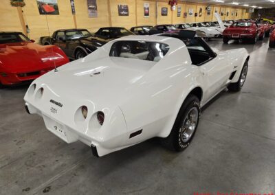 1976 White L82 Corvette Stingray Green And White Interior For Sale
