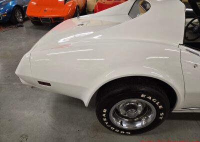 1976 White L82 Corvette Stingray Green And White Interior For Sale
