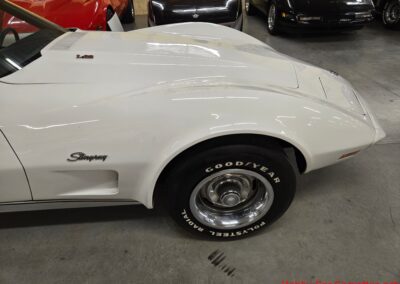 1976 White L82 Corvette Stingray Green And White Interior For Sale