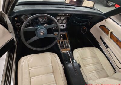 1976 White L82 Corvette Stingray Green And White Interior For Sale