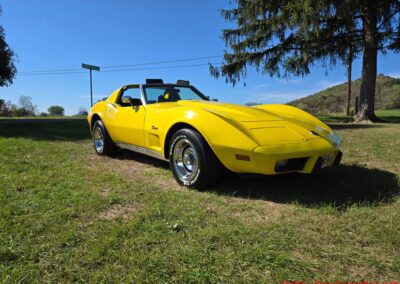 1976 Yellow Corvette Black Interior Stingray