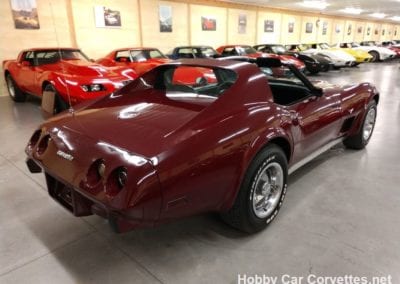 1977 Dark Red Corvette 4spd L82 Black Int For Sale