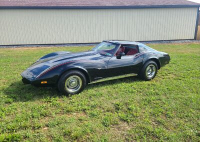 1977 Black Corvette Red Int T Top 4spd For Sale