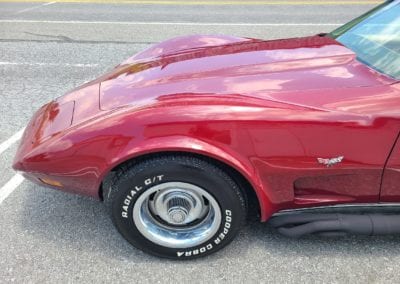 1977 Dark Red Corvette 4spd Buckskin Interior For Sale