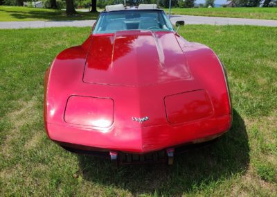 1977 Dark Red Corvette Smoke Interior For Sale
