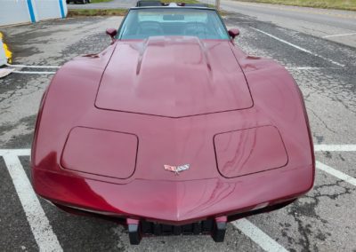 1977 Dark Red Corvette Black int For Sale