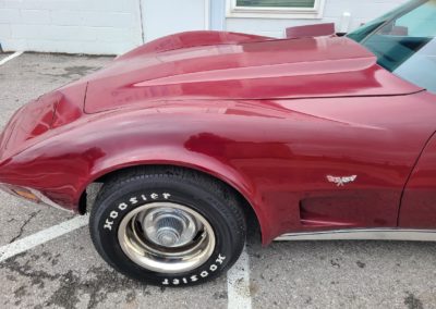 1977 Dark Red Corvette Black int For Sale