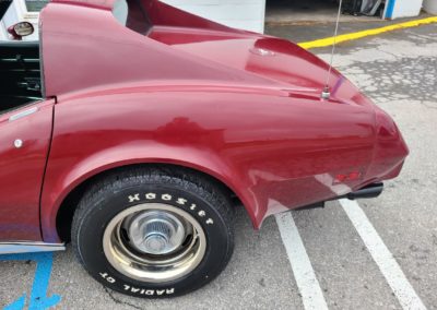 1977 Dark Red Corvette Black int For Sale