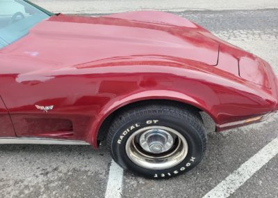 1977 Dark Red Corvette Black int For Sale