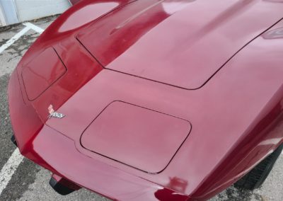 1977 Dark Red Corvette Black int For Sale