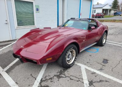 1977 Dark Red Corvette Black int For Sale