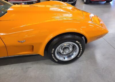 1977 Orange Corvette Brown Interior 1 Owner For Sale