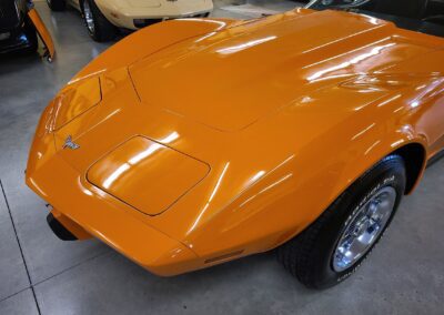 1977 Orange Corvette Brown Interior 1 Owner For Sale