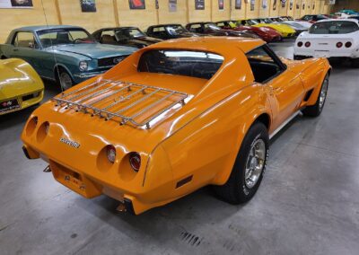 1977 Orange Corvette Black Interior For Sale