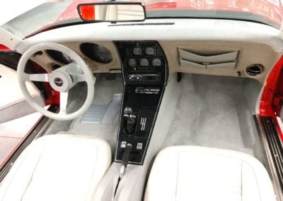 1977 Red Corvette 4spd White Interior