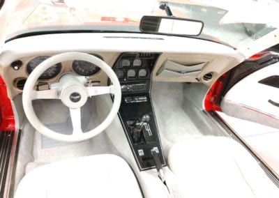 1977 Red Corvette 4spd White Interior